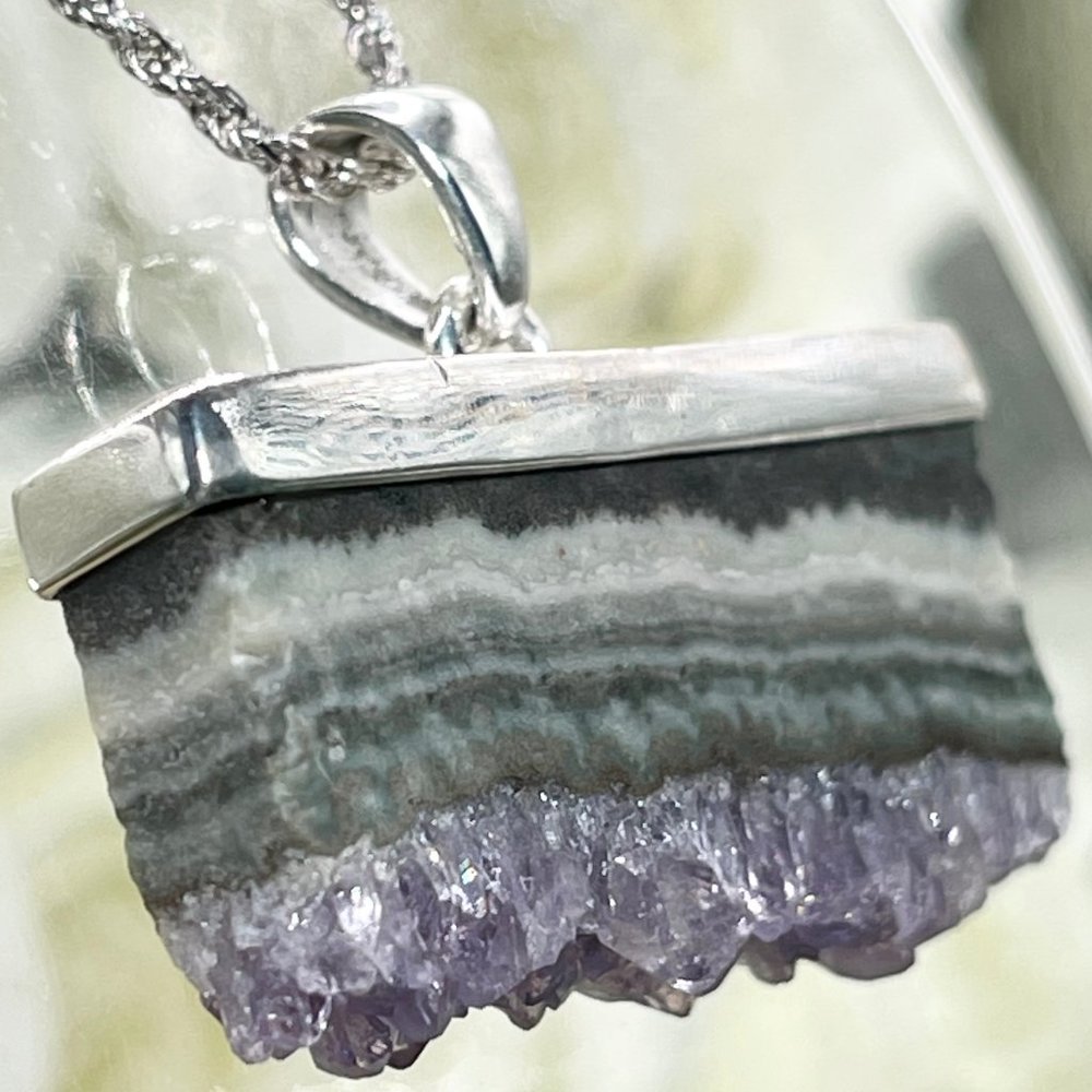 Amethyst Stalactite set in 925 Sterling Silver